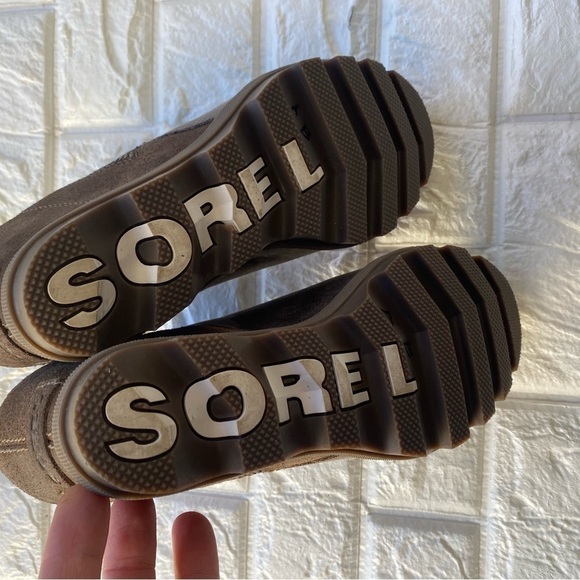 Sorel Joan of Arctic Wedge Zip-Up Ankle Boot Suede Leather Waterproof Bootie 9 - Picture 5 of 8